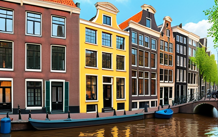 ** "A surreal Amsterdam canal house in the style of Van Gogh"
**